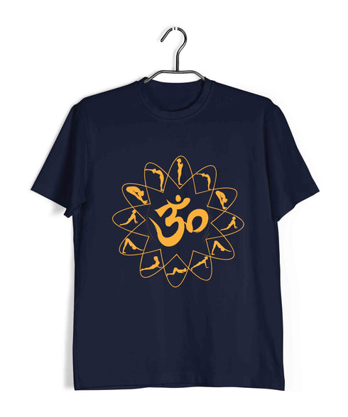 Yoga Fitness Yoga OM SURYANAMASKAR YOGA Custom Printed Graphic Design T-Shirt for Women